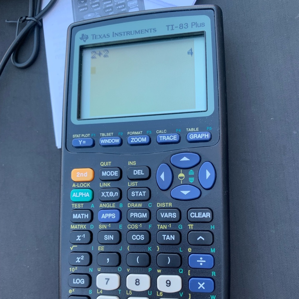 Texas Instruments TI-83 Plus Graphing Calculator - Dark Gray